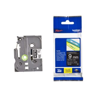 Brother Laminated Tape - TZ325 - 9mm - White on Black