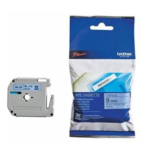 Brother Non-Laminated Tape - For : PT 80, PT 90 - MK521B - Black on Blue