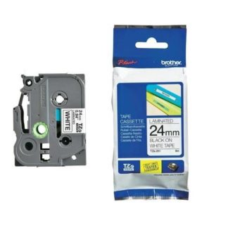 Brother Laminated Tape - TZ251 - 24mm - Black on White