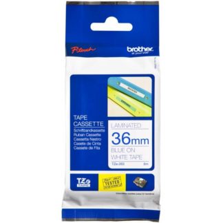 Brother Laminated Tape - TZ263 - 36mm - Blue on White