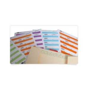 Specialize Filing System Top Retrieval - Alphabetical - 55mm Alpha Adhesive Tab (6 sheets per pack) - 144 Labels in packet - White