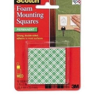 3M Scotch Mounting Tape - 25mm x 25mm Mounting Squares Permanent