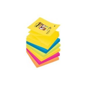 3M Post-it Notes Coloured Cubes - 127X203mm Super Sticky Notes Rio de Janeiro - 2 Pads per pack - 6 packs per inner - Assorted