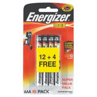 Energizer Alkaline Power / Max Range - Blister Pack 16 - AAA
