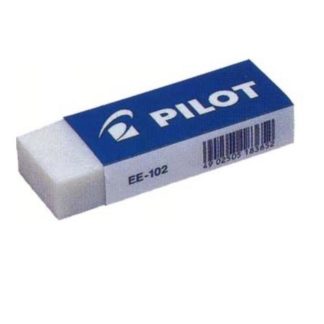 Pilot EE101 / 102 Erasers - EE102 - Plastic Eraser - White