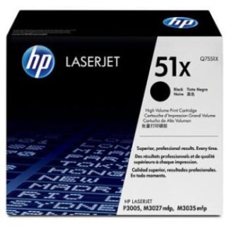 HP Q7551X Black Toner Cartridge - HP 51X