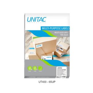 Unitac A4 Labels - 38,1 x 21,2mm - 65up - White