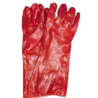 Iron Man Gloves - PVC Coated Red Open Cuff - Standard